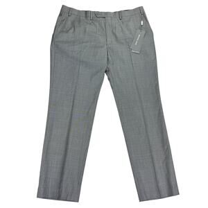 Michael Kors Mens MacArthur Modern Fit Airsoft Stretch Suit Pants Lt Gray 38x30